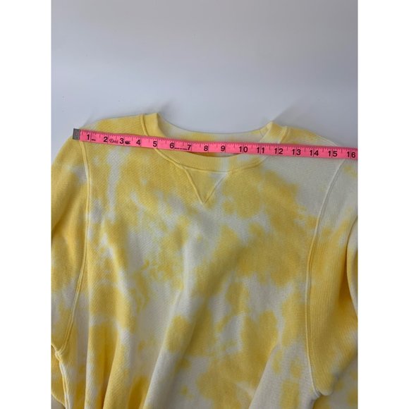 Sincerely Jules for Bandier Yellow Tie Dye Sweatshirt Dress Size M - Picture 7 of 9